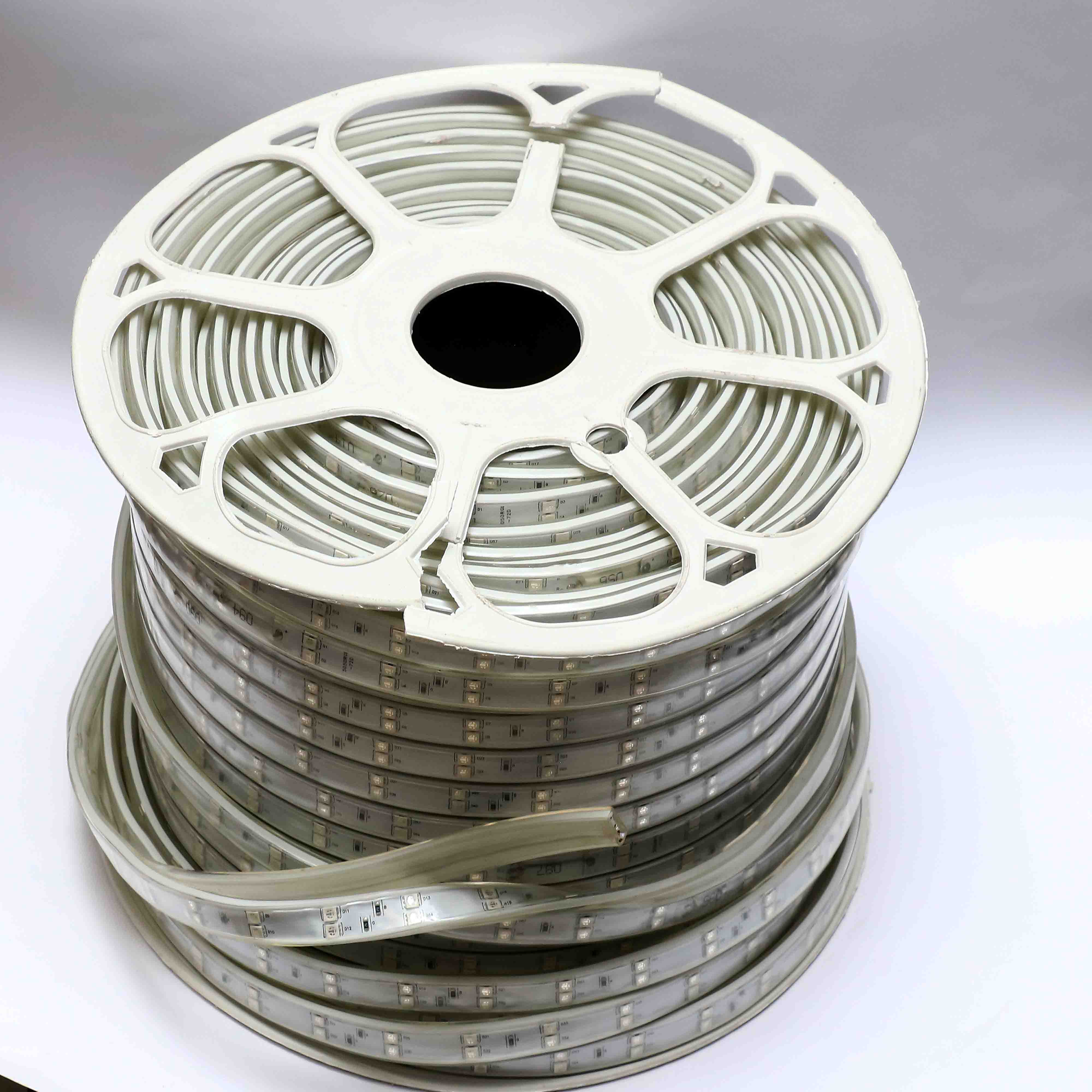 Flexible LED strip light for decoration and accent lighting.