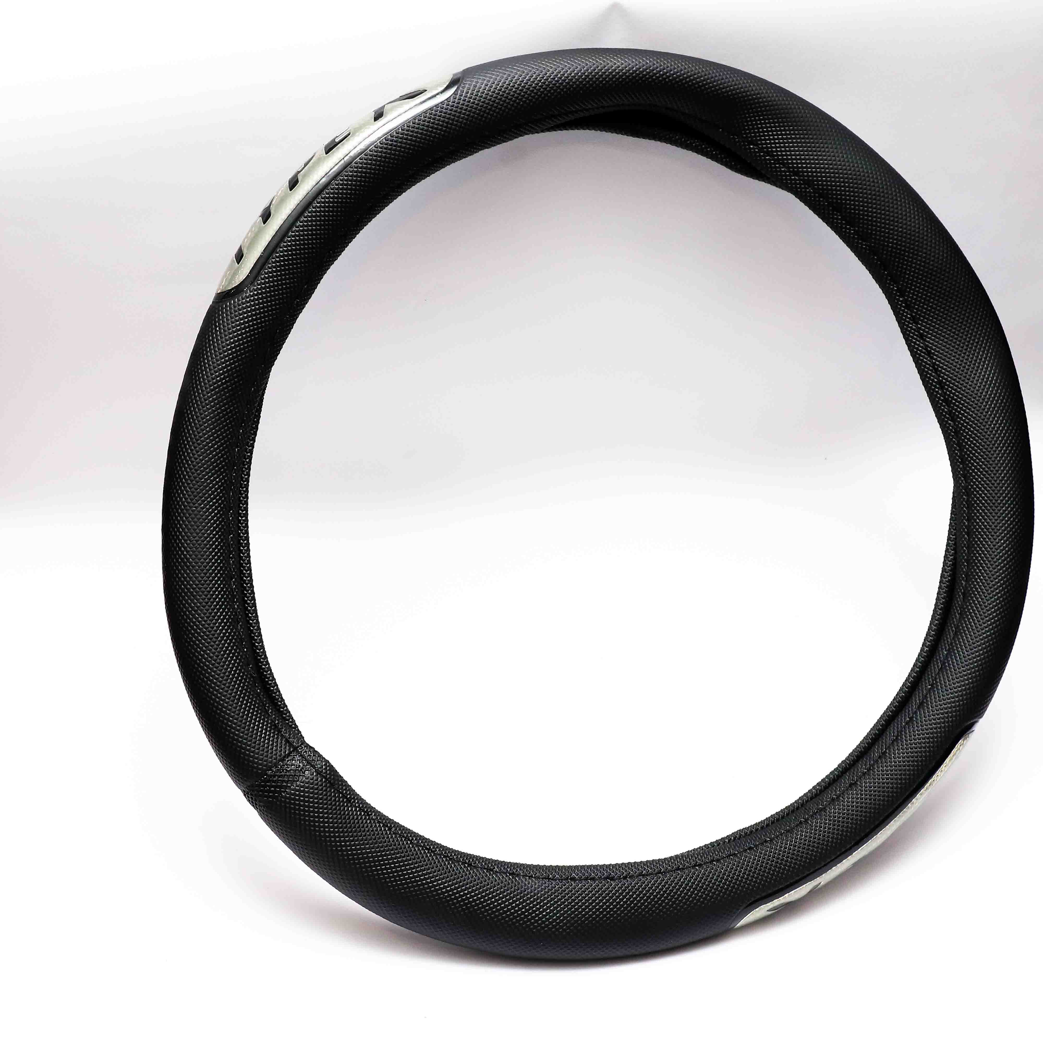Steering wheel cover for a comfortable grip.