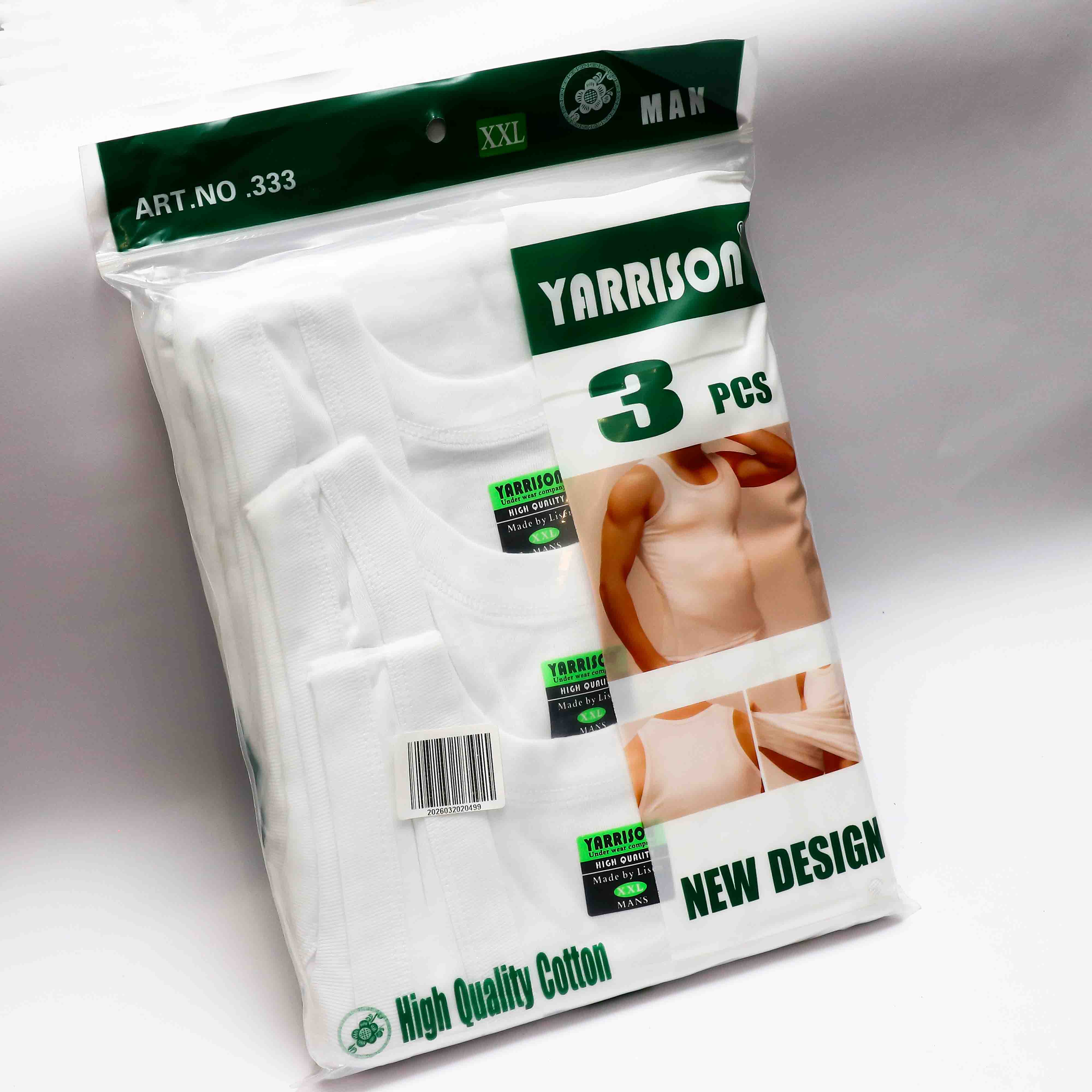 Pack of three vests for everyday wear.